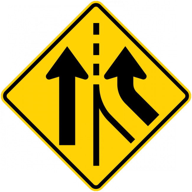 W4-3-Added Lane Sign - Municipal Supply & Sign Co.