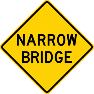 W5-2-Narrow Bridge Sign - Municipal Supply & Sign Co.