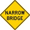 W5-2-Narrow Bridge Sign - Municipal Supply & Sign Co.
