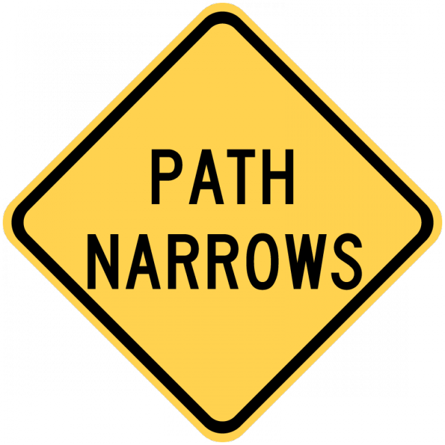 W5-4a-Path Narrows - Municipal Supply & Sign Co.
