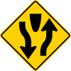 W6-1-Divided Highway Sign - Municipal Supply & Sign Co.