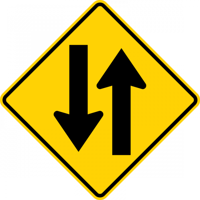 W6-3-Two-Way Traffic Sign - Municipal Supply & Sign Co.