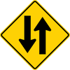 W6-3-Two-Way Traffic Sign - Municipal Supply & Sign Co.