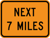 CW7-3aP-Next XX Miles (plaque) - Municipal Supply & Sign Co.