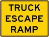 W7-4c-Truck Escape Ramp Sign - Municipal Supply & Sign Co.