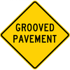 W8-15-Grooved Pavement Sign - Municipal Supply & Sign Co.