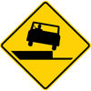 W8-17-Shoulder Drop Off Sign (symbol) - Municipal Supply & Sign Co.