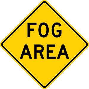 W8-22-Fog Area Sign - Municipal Supply & Sign Co.