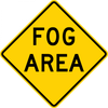 W8-22-Fog Area Sign - Municipal Supply & Sign Co.
