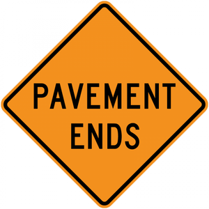 CW8-3Pavement Ends - Municipal Supply & Sign Co.