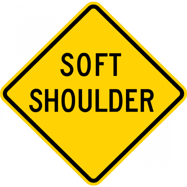 W8-4-Soft Shoulder Sign - Municipal Supply & Sign Co.