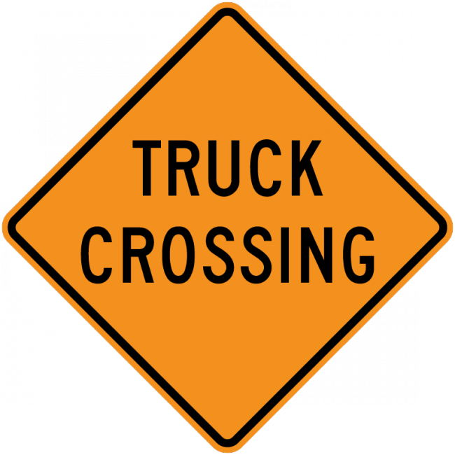 CW8-6-Truck Crossing - Municipal Supply & Sign Co.