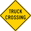 W8-6-Truck Crossing Sign - Municipal Supply & Sign Co.