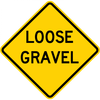 W8-7-Loose Gravel Sign - Municipal Supply & Sign Co.