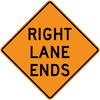 CW9-1-Lane Ends - Municipal Supply & Sign Co.